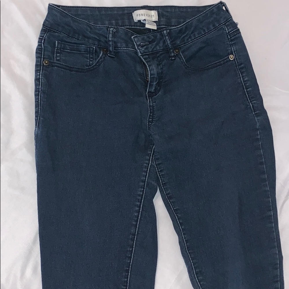 Forever 21 dark blue jeans